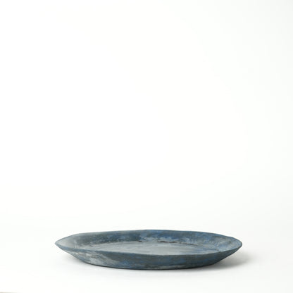 Akiko Yanagawa Rim Dinner Plate Blue