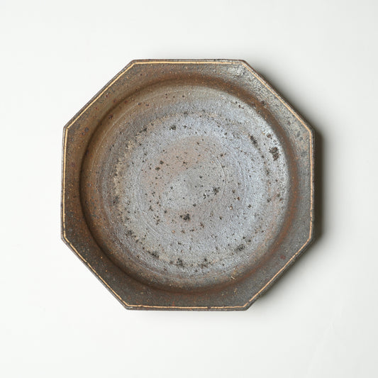 Keiji Tanaka Octagon Plate Nanban Woodfired