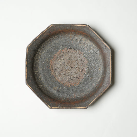 Keiji Tanaka Octagon Plate Nanban Woodfired