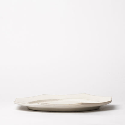 Yuta Tsukamoto Octagon Dinner Plate White