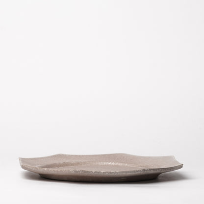 Yuta Tsukamoto Octagon Dinner Plate Soft Silver