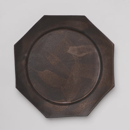 Yuta Tsukamoto Octagon Dinner Plate Black