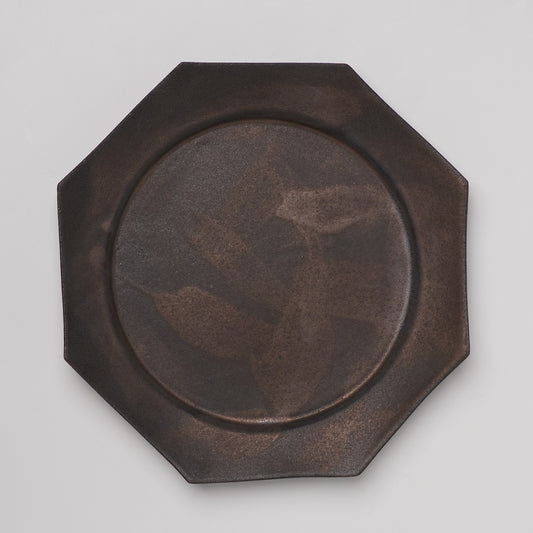 Yuta Tsukamoto Octagon Dinner Plate Black
