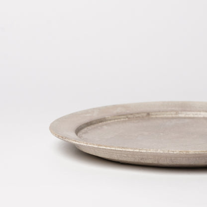 Yuta Tsukamoto Dinner Plate Soft Silver
