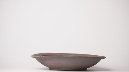 Shikamaru Takeshita Large Dinner Plate Nanban Yakishime Wood Fired