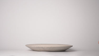 Yusuke Wakasa Double sided White Sand Dinner Plate