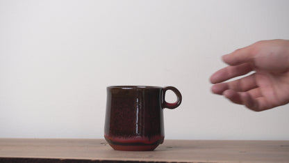 Hiroaki Okada Mug Red M Sousei Kiln Hokkaido
