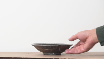 Shigarakiyaki Hakeme Brushed Glaze Plate Woodfired