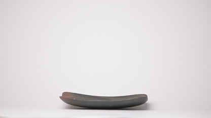 Nobuhito Nakaoka Tanka Yakishime square Plate