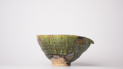 Takuya Kanamoto Oribe Glaze Katakuchi Sake Server