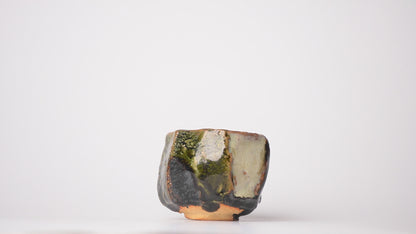 Takuya Kanamoto Oribe Glaze Guinomi Sake Cup