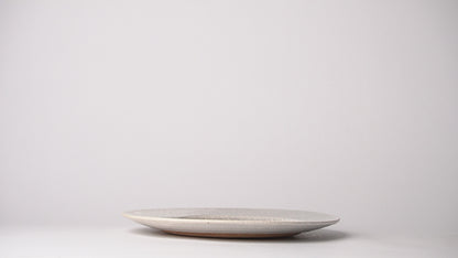 Hyouzangama Crackle Glaze Kairagi Rim Dinner Plate