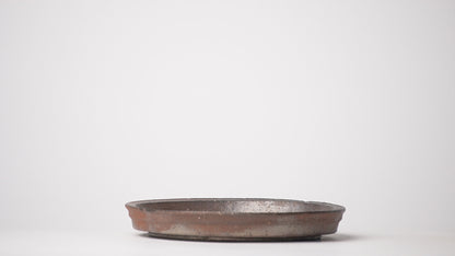 Shikamaru Takeshita Edge Plate Nanban Yakishime Wood Fired