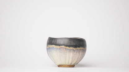 Nobuhito Nakaoka Colored Ash Glaze Cup with Gold