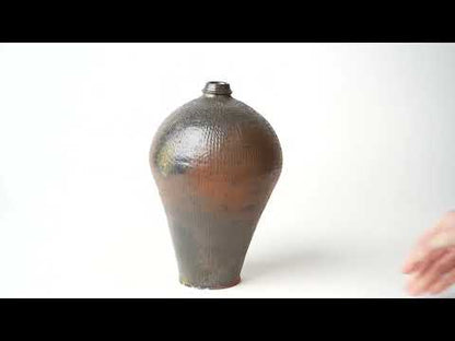 Keiji Tanaka Meiping Flower Vase Nanban Woodfired