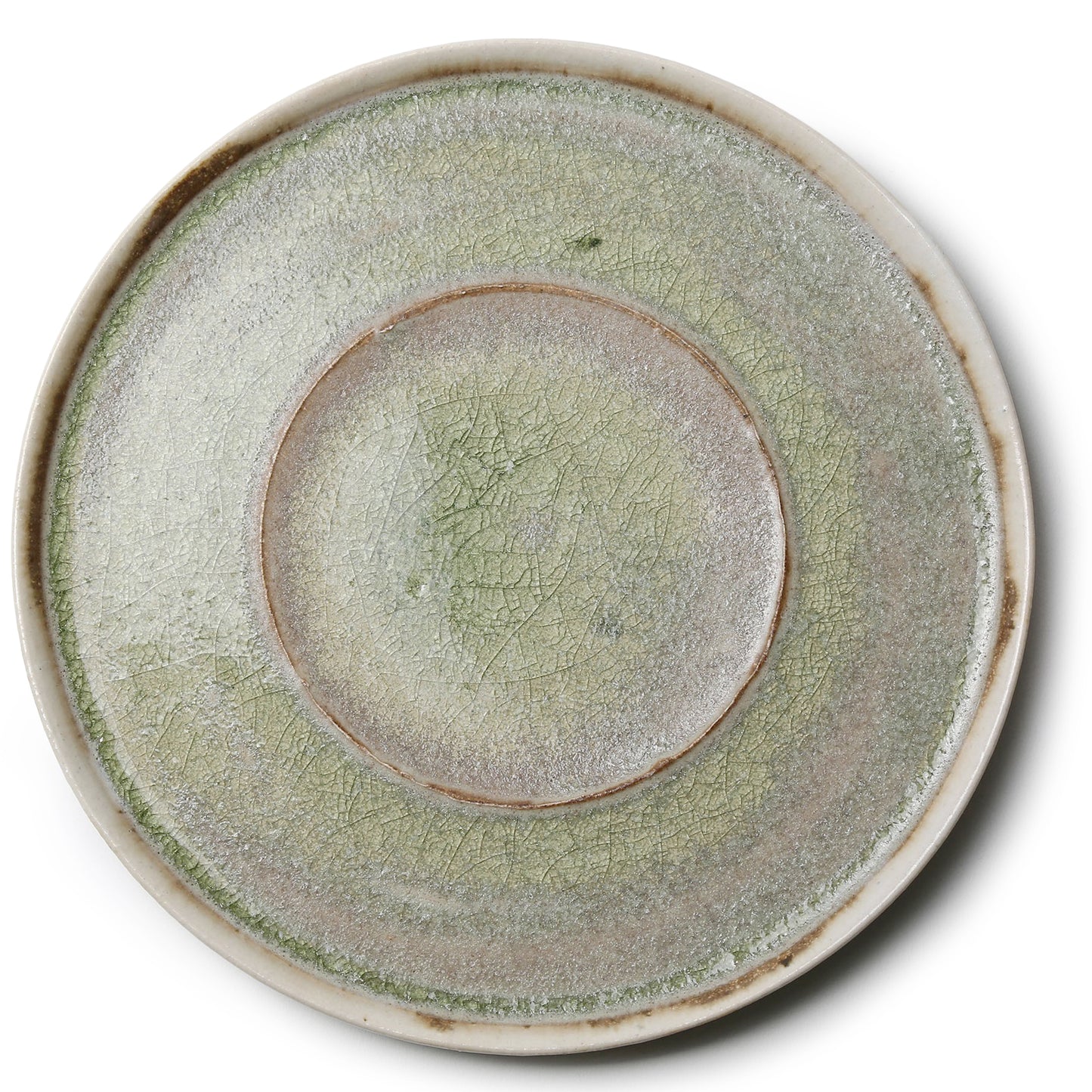 Yusuke Wakasa Round Dinner Plate Natural Ash Glaze