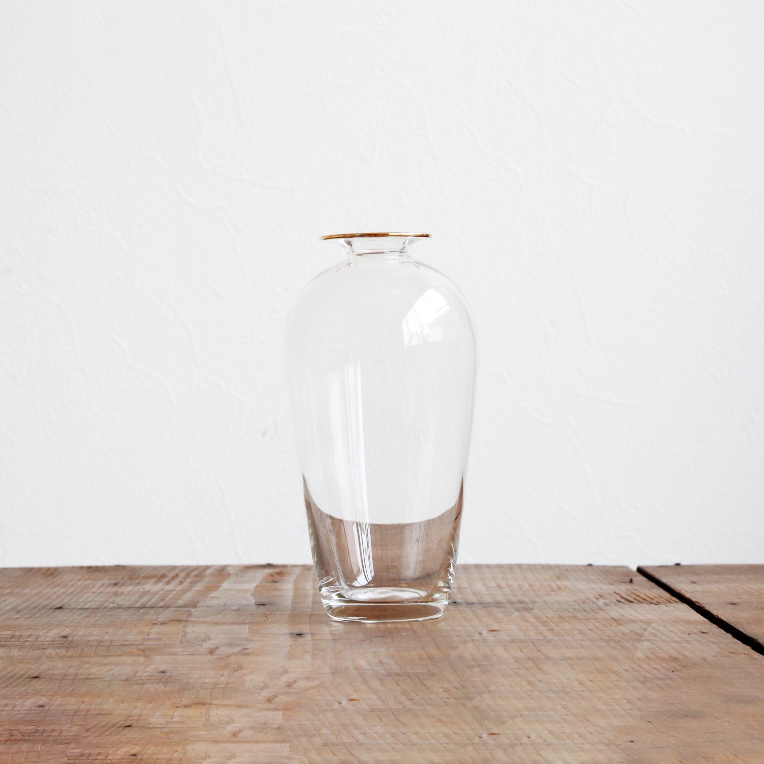 Taiga Oku handblown glass vase vessel