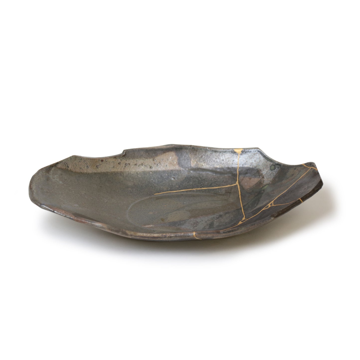 Toru Kikuchi KINTSUGI Oval Plate Large GOLD