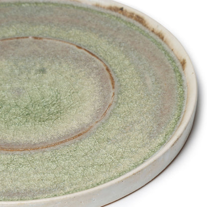 Yusuke Wakasa Round Dinner Plate Natural Ash Glaze