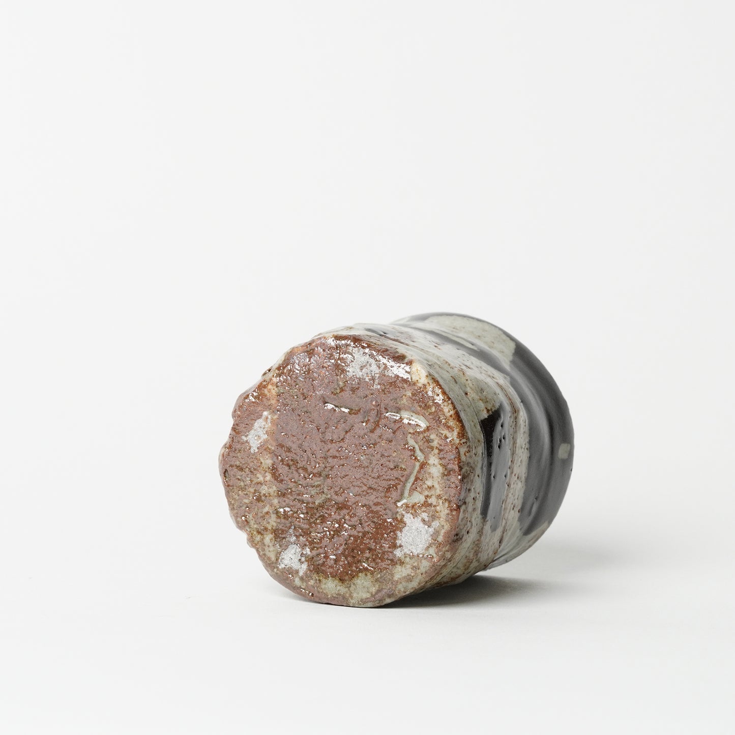 Junri Hamada Kuro Oribe Yunomi Guinomi Sake/ Tea Cup