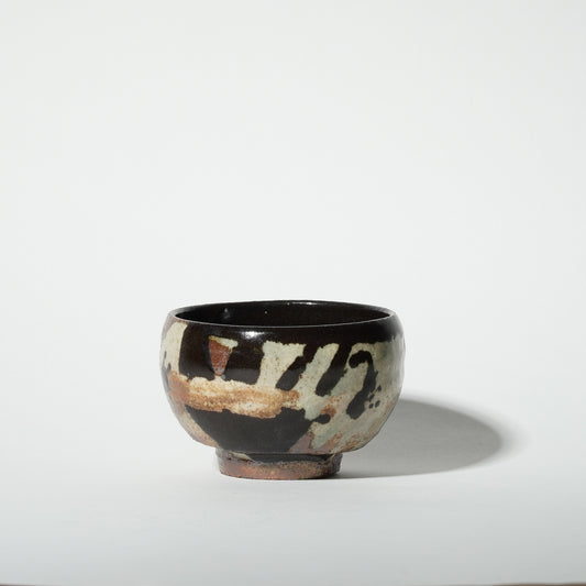 Junri Hamada Kuro Oribei Chawan Rice bowl