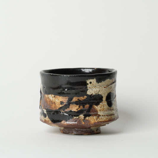 Junri Hamada Kuro Oribe Yunomi Matcha Tea Cup