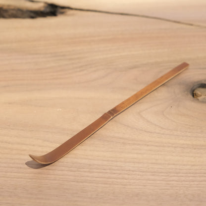 Chikumeido Tea Scoop Chashaku Bamboo Black