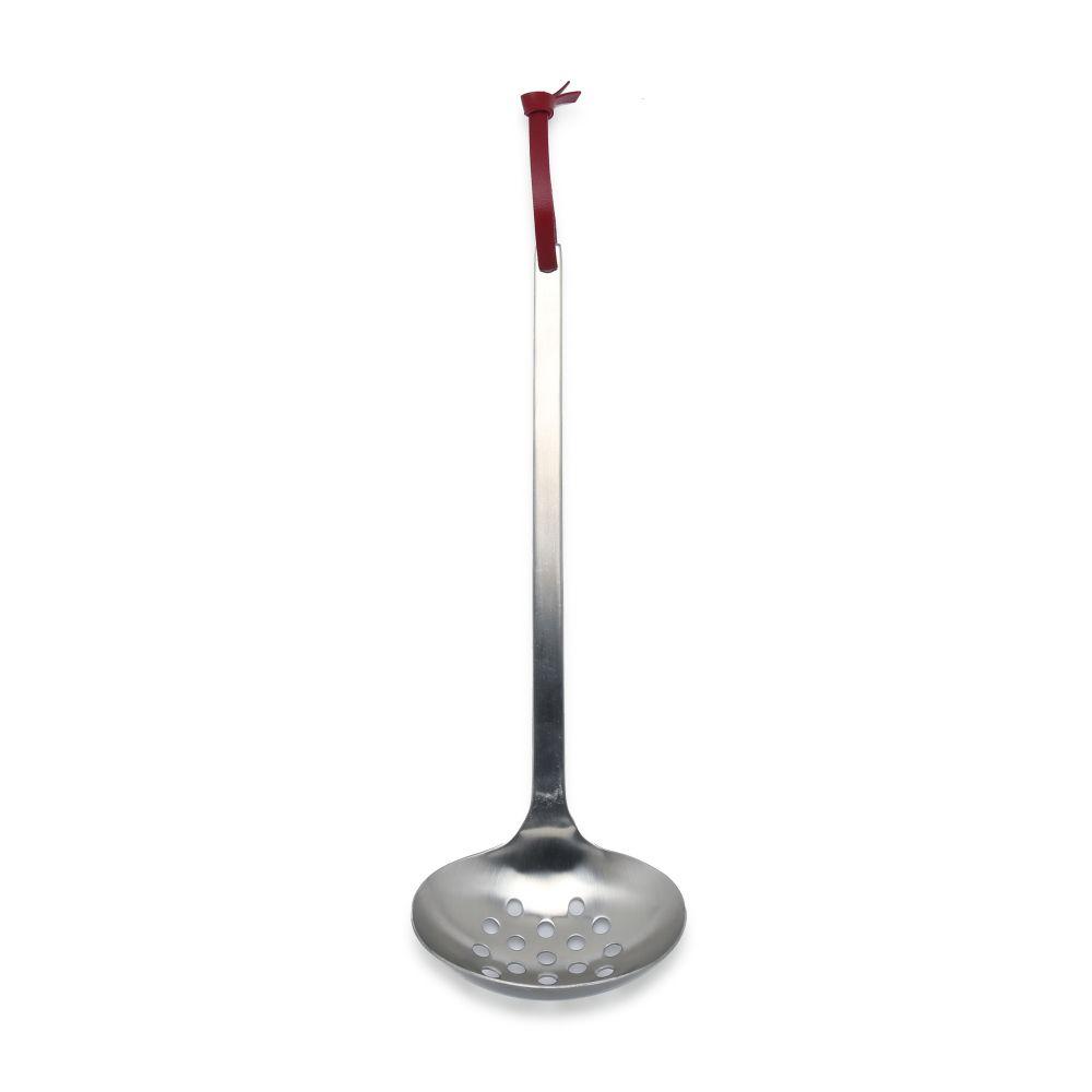 Kobo Aizawa Stainless Holed Ladle Large