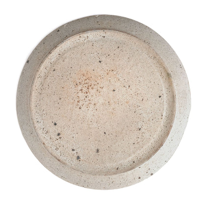 Yusuke Wakasa Large Rim Plate White Sand x Withered gold