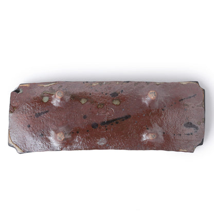 Junri Hamada Kuro Oribe Long Rectangle Plate