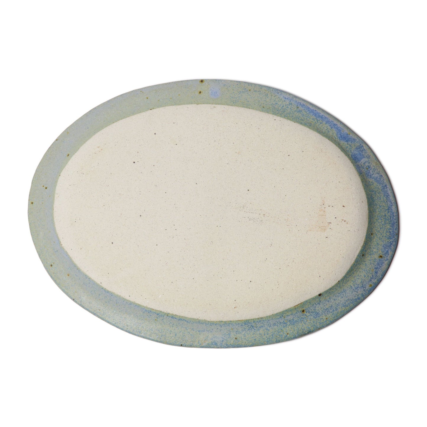 Keiko Nakamura  Oval Plate Light Blue