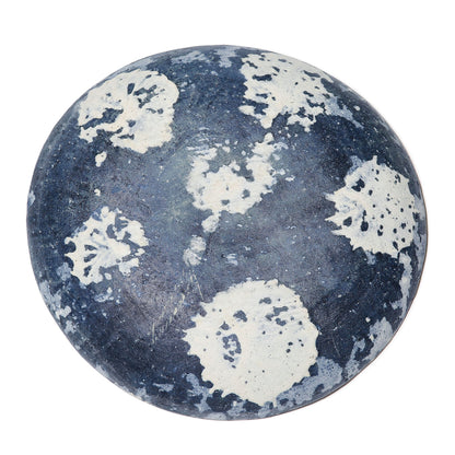 Nobuko Konno Large Round Plate Spot Blue
