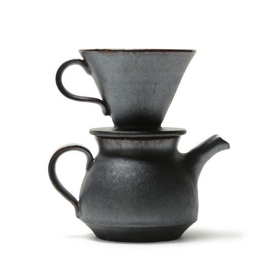 Kei Kawachi  Coffee Dripper Set Black Amber