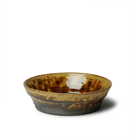 Kei Kawachi  Large Trapezoidal Bowl  Amber