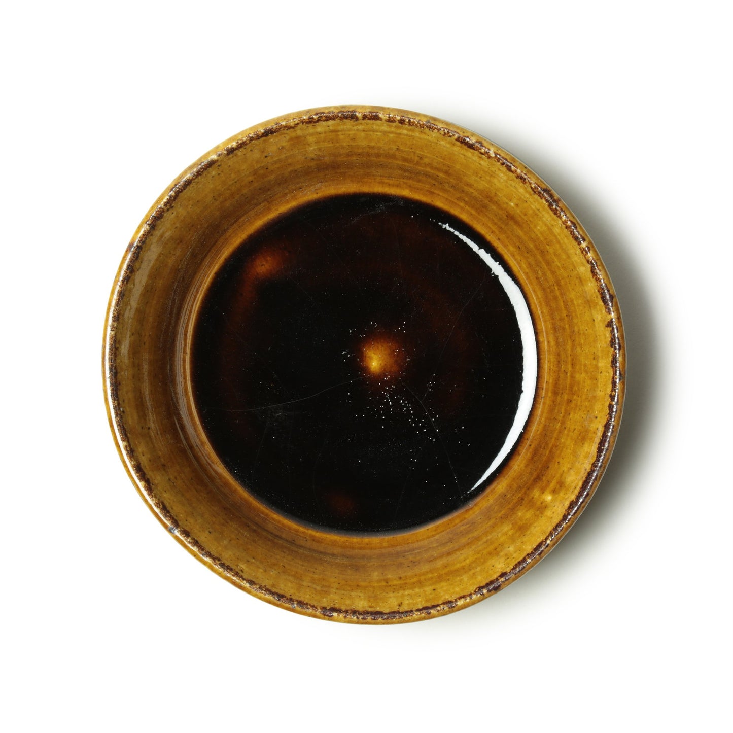 Kei Kawachi  Large Trapezoidal Bowl  Amber