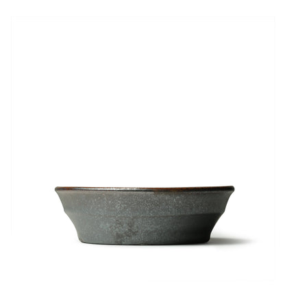 Kei Kawachi  Large Trapezoidal Bowl Black Amber