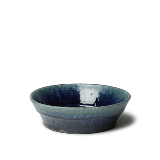 Kei Kawachi  Large Trapezoidal Bowl Blue