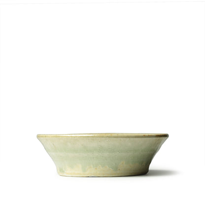 Kei Kawachi  Large Trapezoidal Bowl Ash Glaze