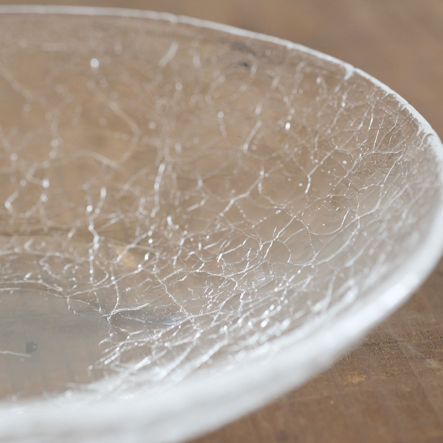 Daisaku Hashimura Crack Glass Shallow Bowl