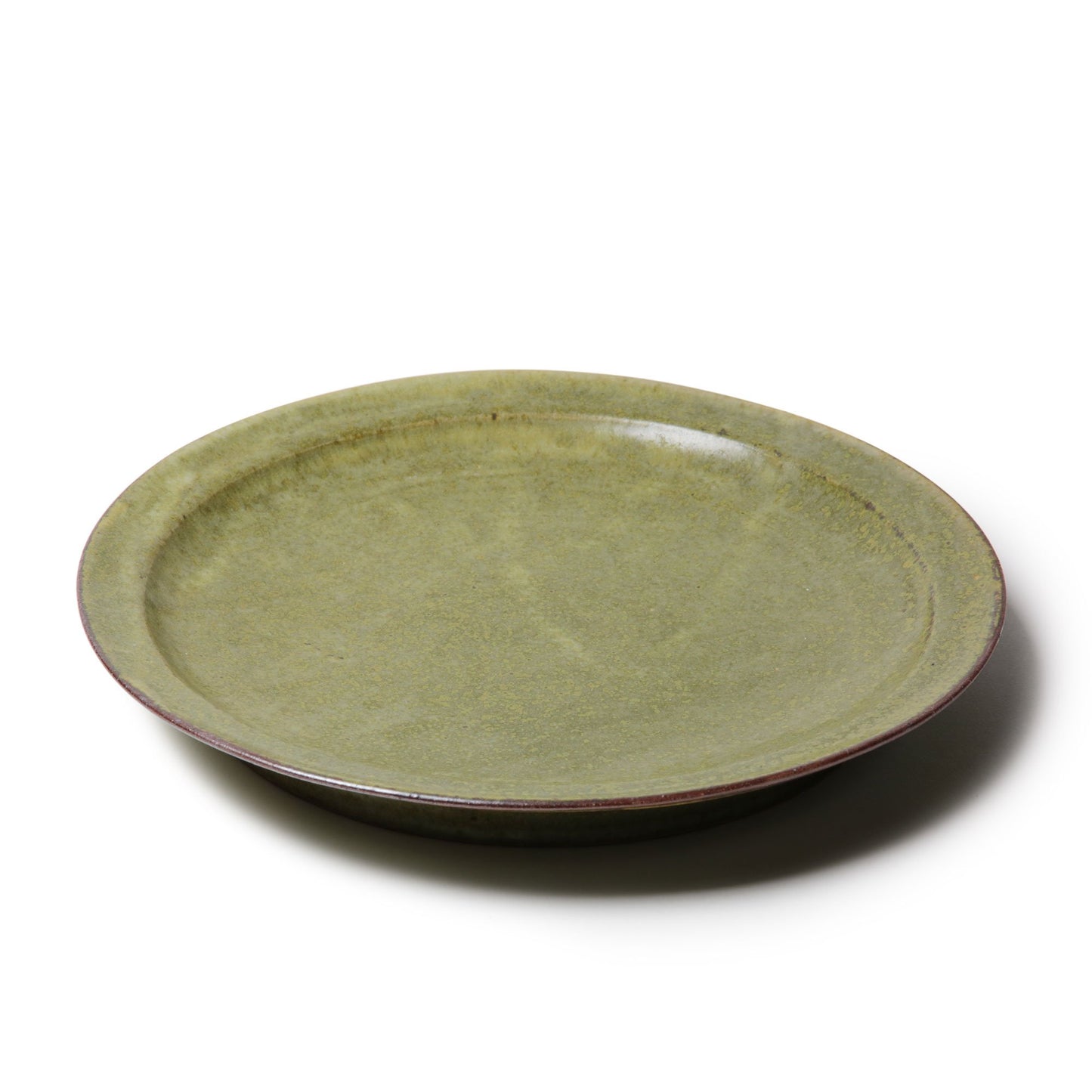 Keiko Nakamura  Round Plate Large Green