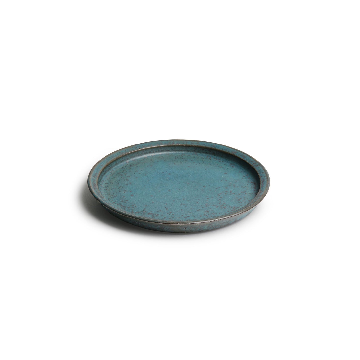 Yoko Onda Round Plate Blue Bronz 16cm
