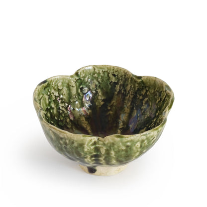 Hiroshi Hanzawa Flower Shaped Small bowl Oribe