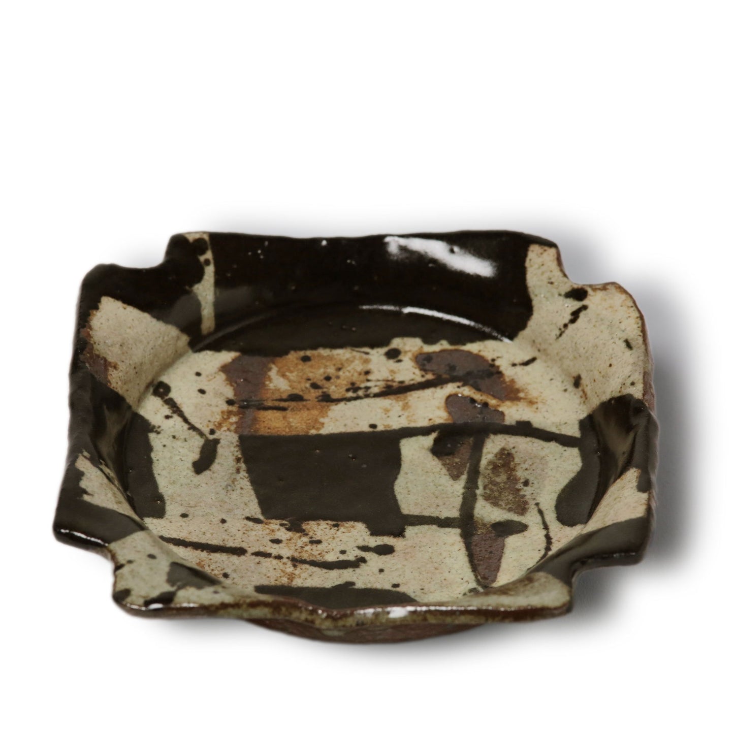 Junri Hamada Kuro Oribe Rectangle Plate
