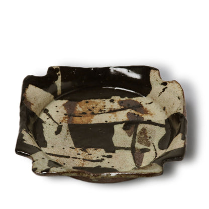 Junri Hamada Kuro Oribe Rectangle Plate