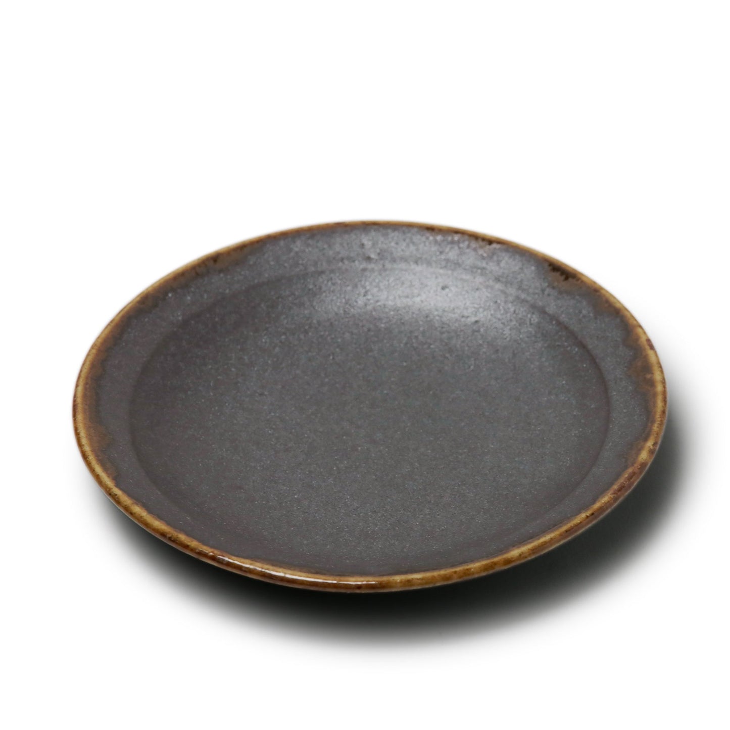 Kei Kawachi Round Plate  Black Amber