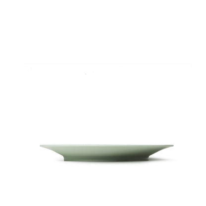 KANEAKI SAKAI POTTERY flat 5 plate pale blue