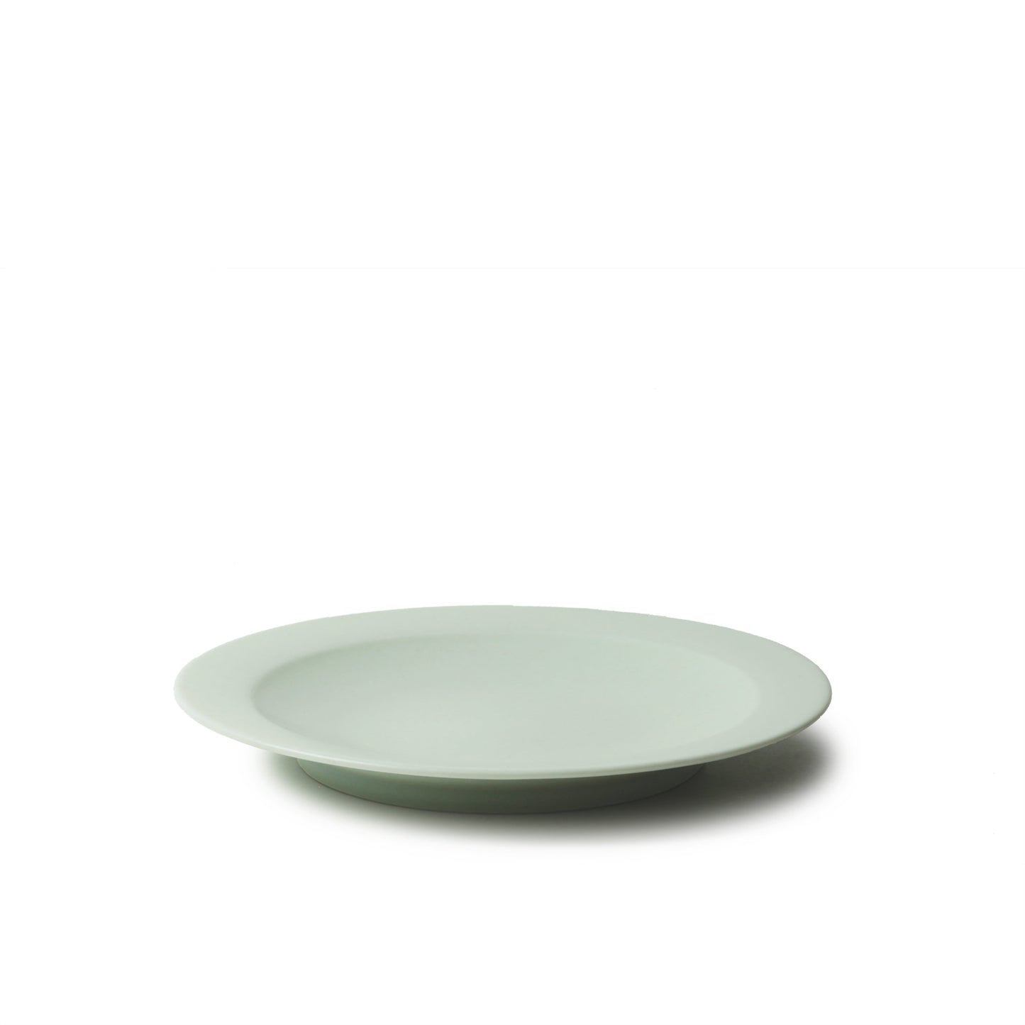 KANEAKI SAKAI POTTERY flat 5 plate pale blue