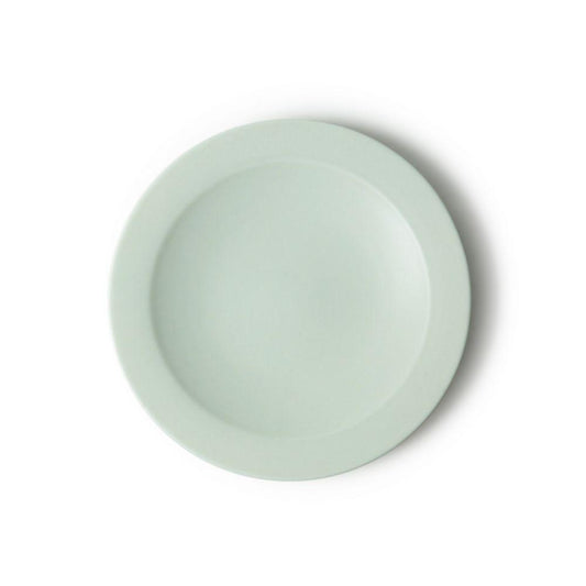KANEAKI SAKAI POTTERY flat 5 plate pale blue