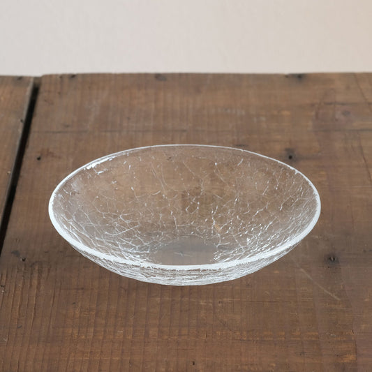 Daisaku Hashimura Crack Glass Shallow Bowl