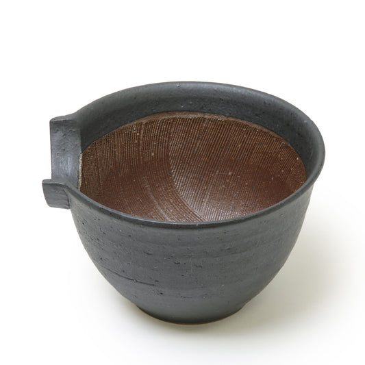 Yamatada Ceramique Mortar Katakuchi Medium Black